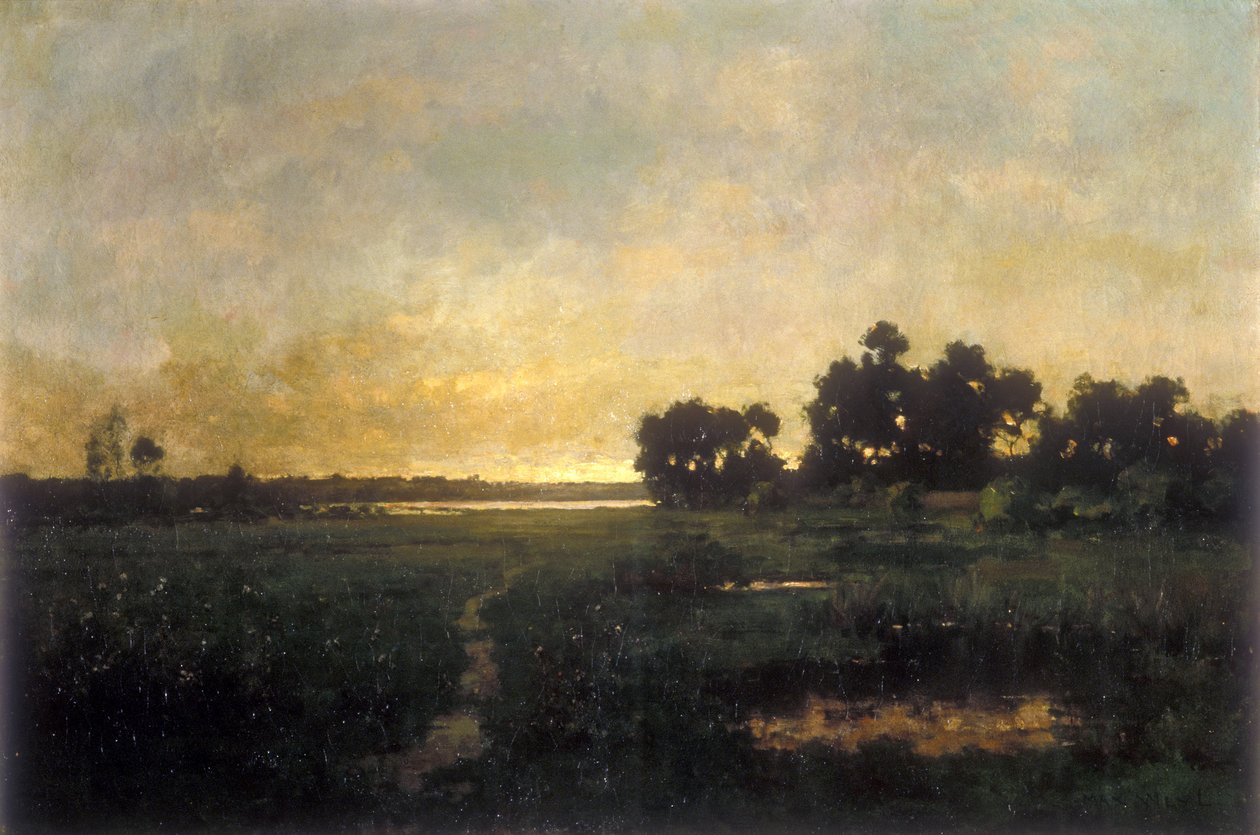 Potomac Flats (olja på duk) av Max Weyl