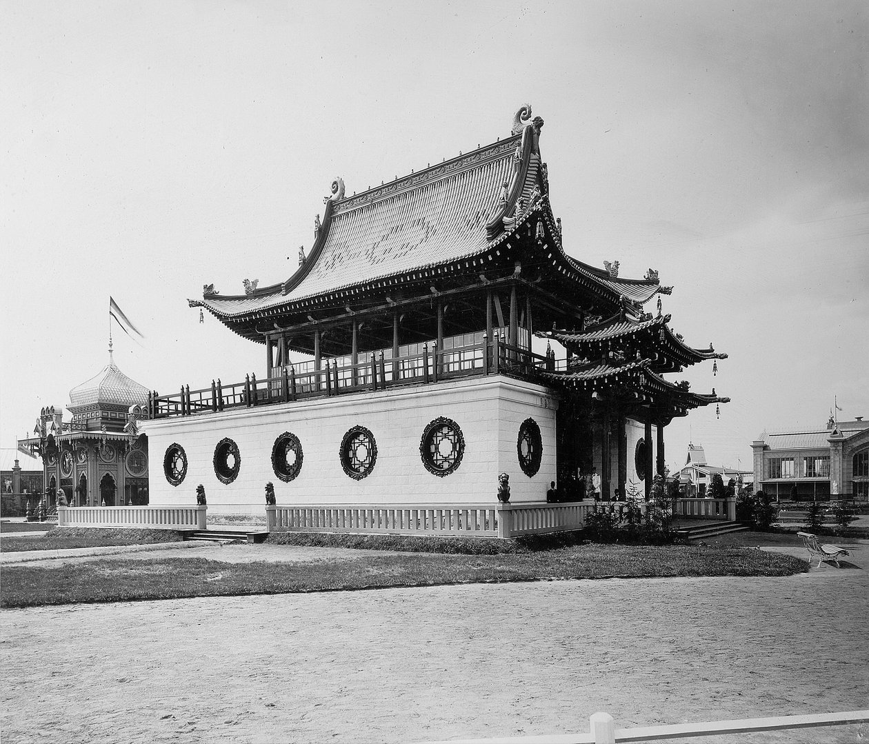 China Pavilion, All-Russia Exhibition, Nizhny Novgorod, Ryssland, 1896. av Maxim Dmitriev