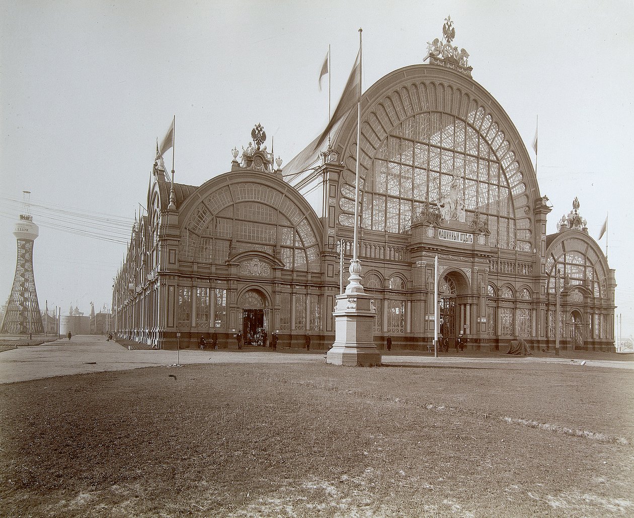 Machines corner, All-Russia Exhibition, Nizhny Novgorod, Ryssland, 1896. av Maxim Dmitriev