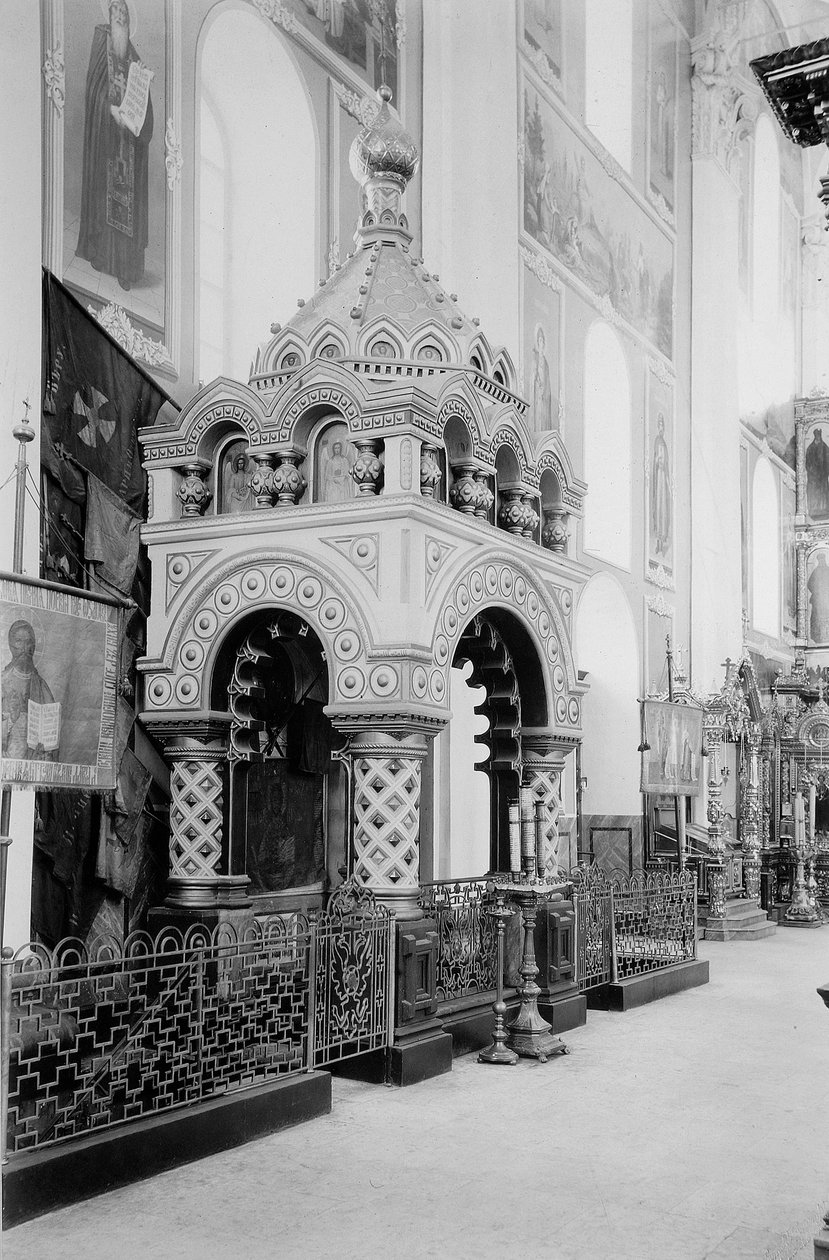Minins grav i Frälsarkatedralen i Nizhny Novgorod Kreml, Ryssland, 1896. av Maxim Dmitriev