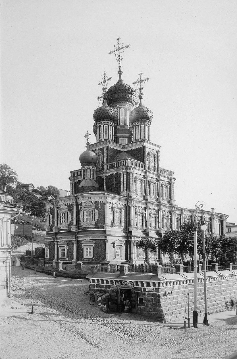 The Virgins Nativity Church Stroganov Church, Nizhny Novogorod, Ryssland, 1896. av Maxim Dmitriev