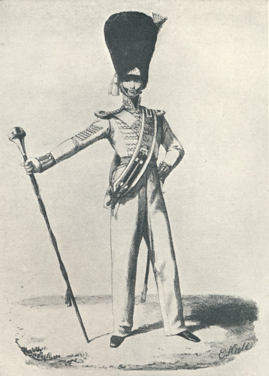17:e regementet, trummajor 1830, 1830 1909 av Maxim Gauci