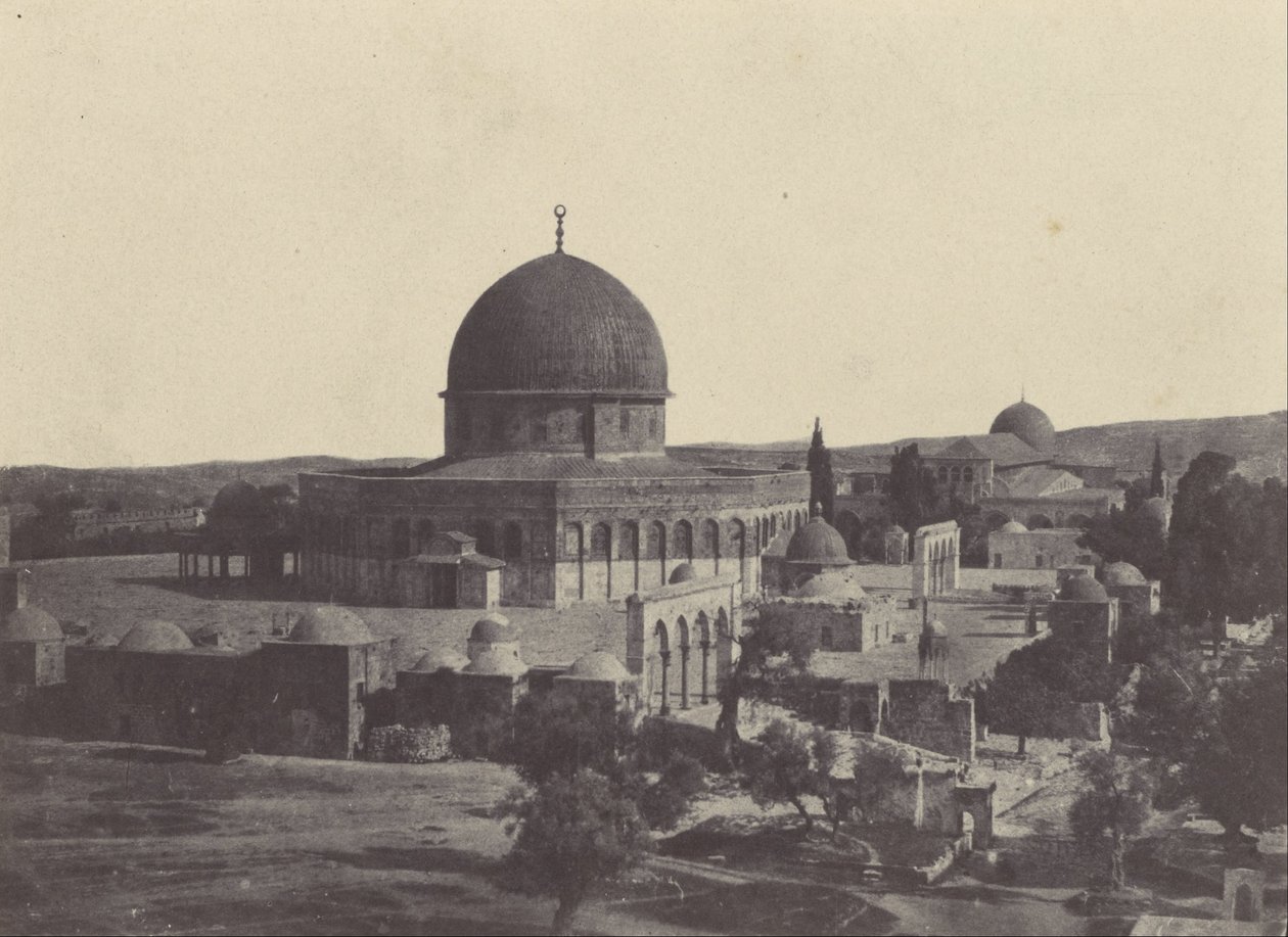 Palestina. Jerusalem. Omars moské av Maxime Du Camp