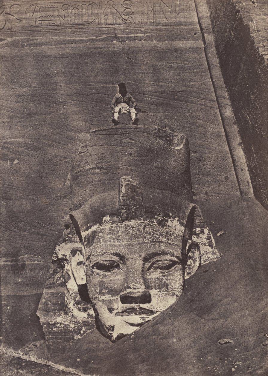 Västligaste kolossen, det stora templet, Abu Simbel av Maxime Du Camp