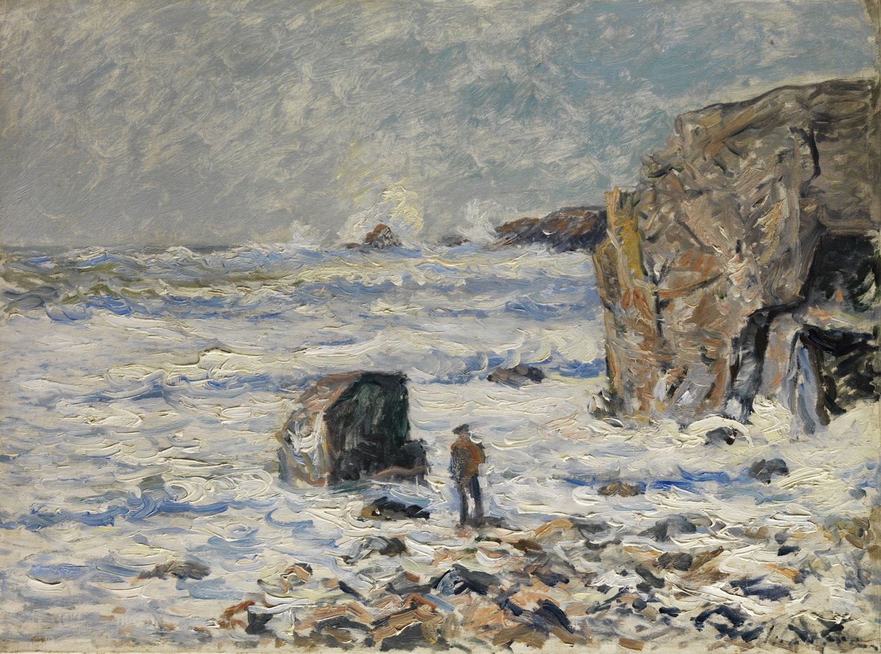 Inconnu sur la côte bretonne av Maxime Emile Louis Maufra
