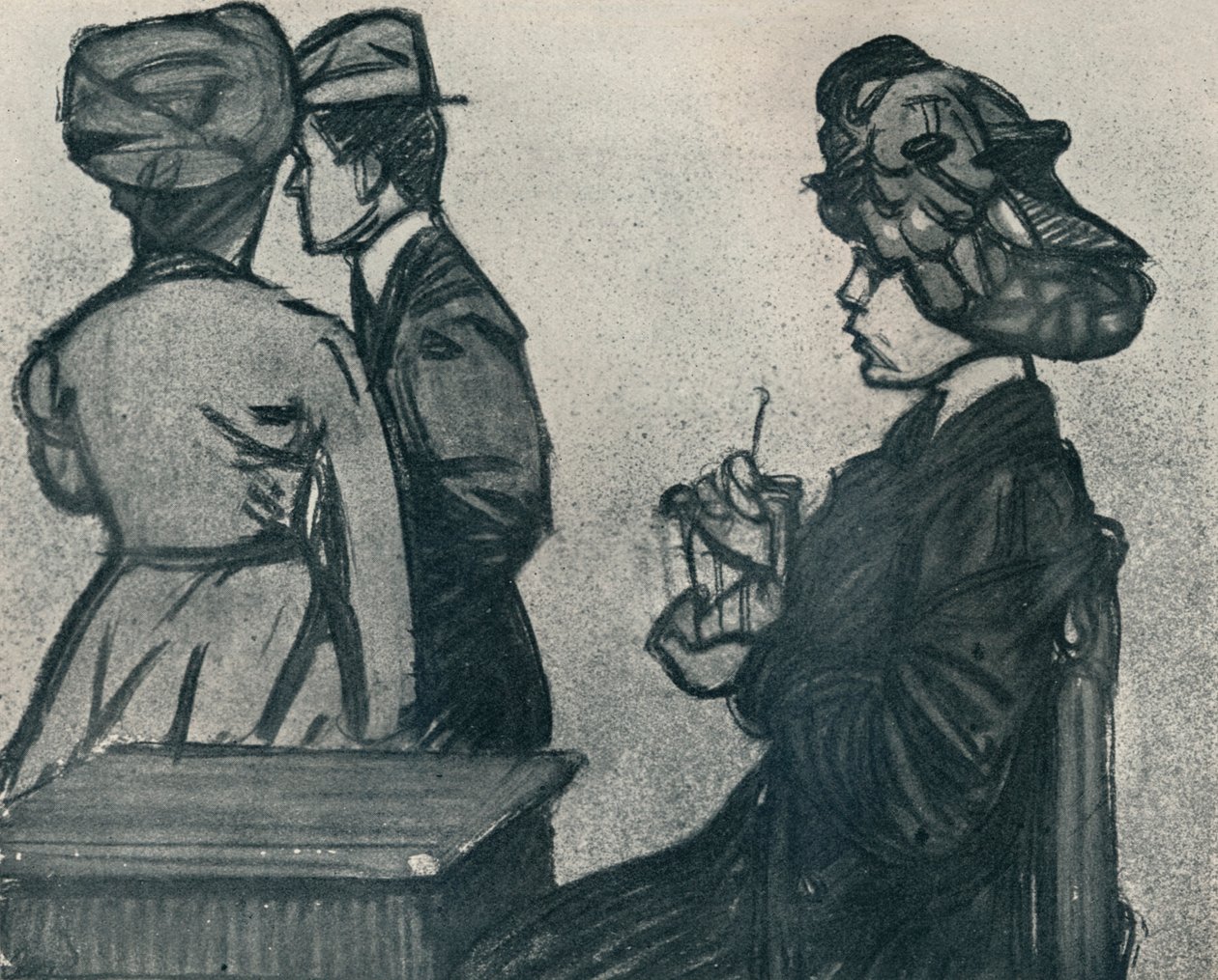 The Complacent Friend, c1920, 1923 av Maxime Pierre Jules Dethomas