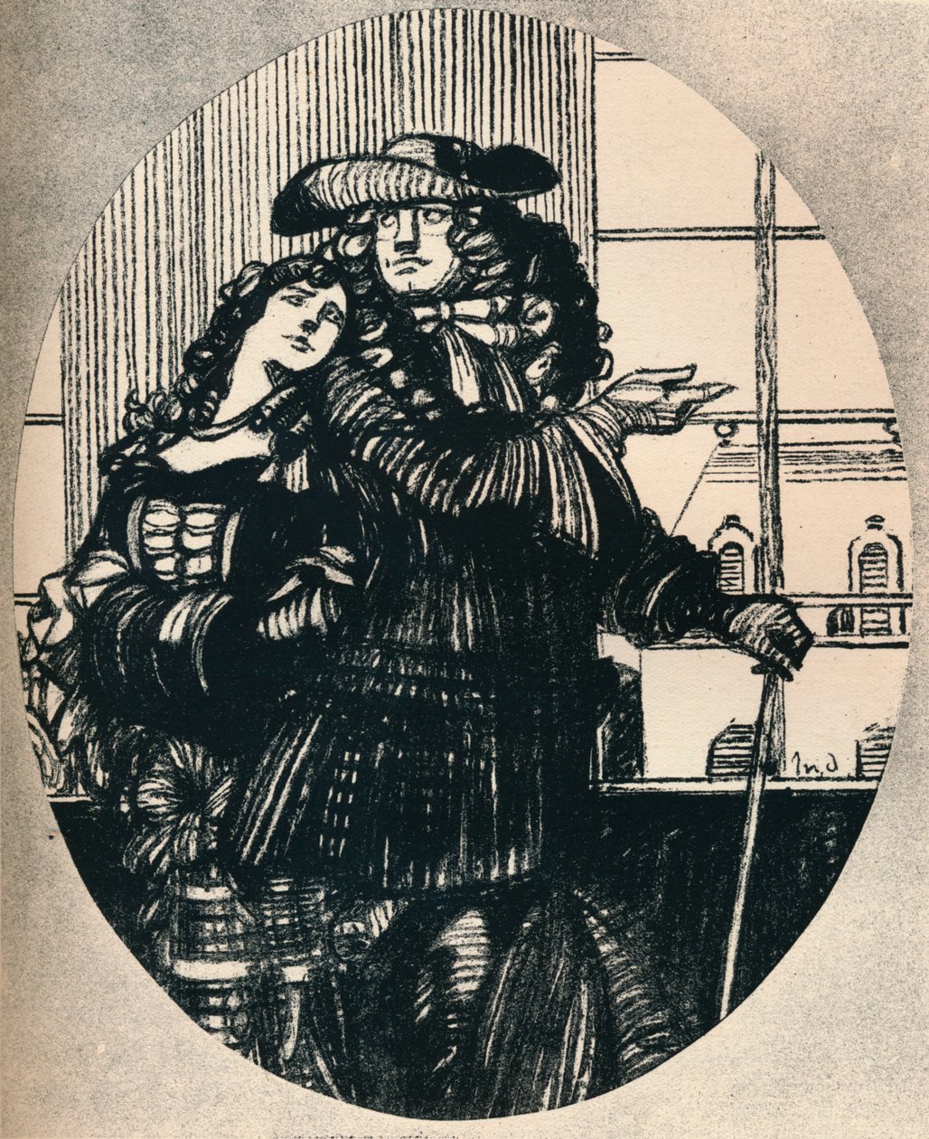 Talarstolen, Canto II Boileau, c1920, 1923 av Maxime Pierre Jules Dethomas