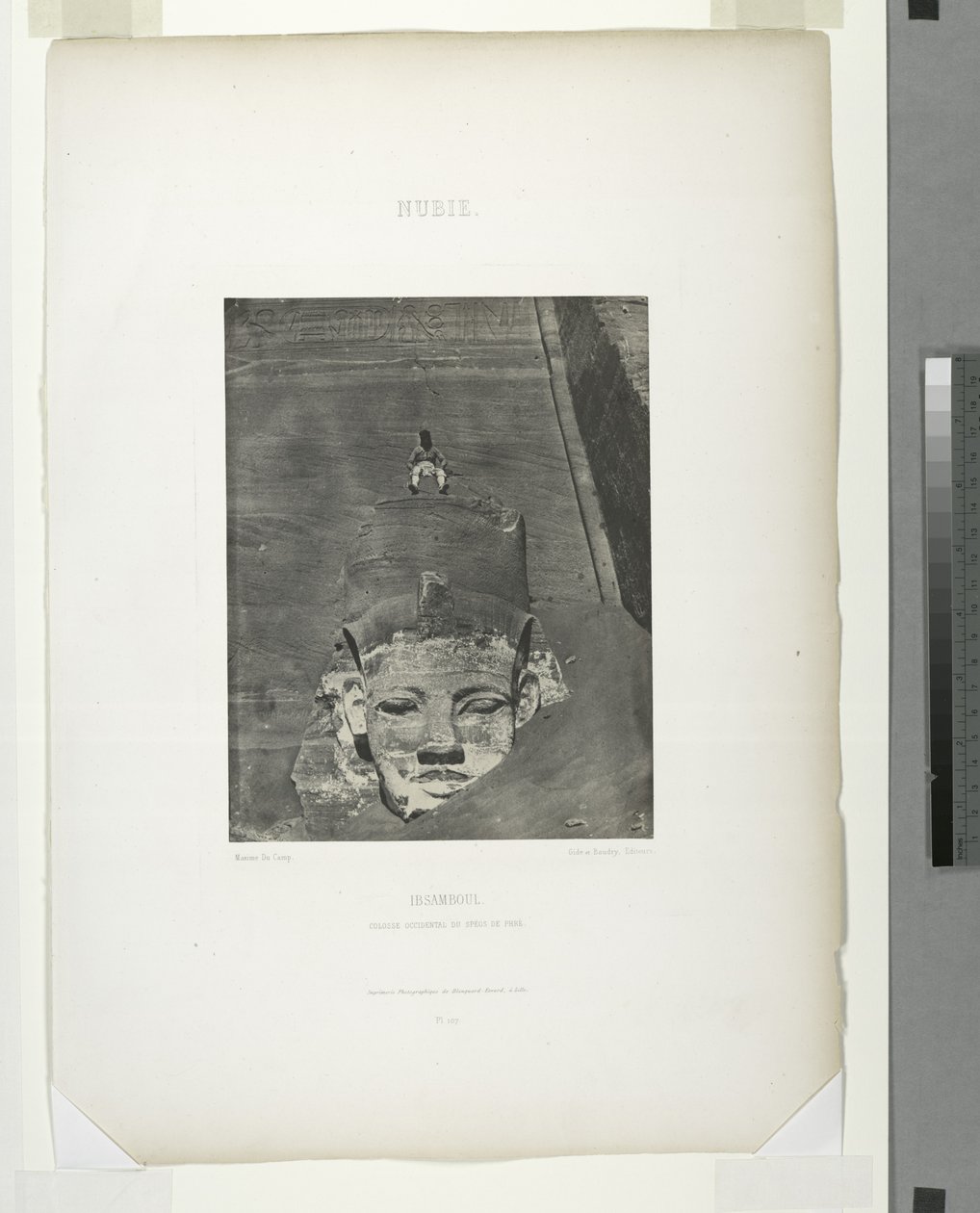Detalj av det stora templet, Abu Sundul, Nubia, Egypten av Maxime Du Camp