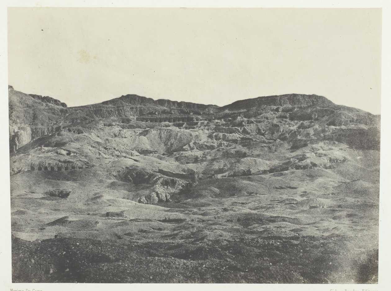 Gournah, Necropolis of Thebe, Thebe, 184951, tryckt 1852. av Maxime Du Camp