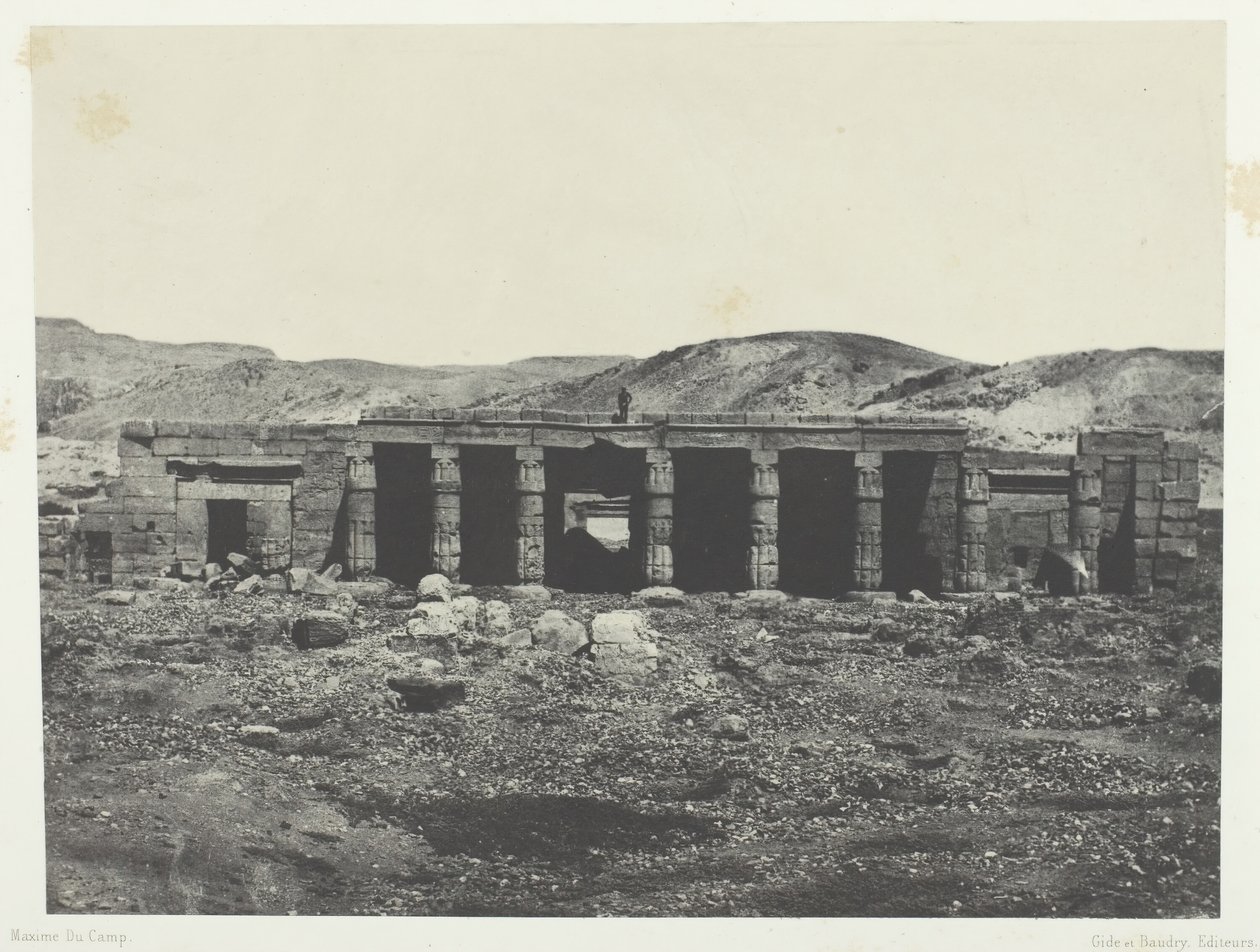 Gournah, Palace of Menephta I, Thebe, 184951, tryckt 1852. av Maxime Du Camp