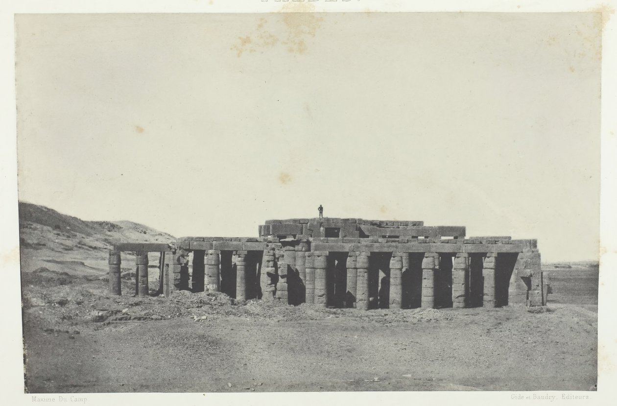 Gournah, Osymandias grav, Thebe, 184951, tryckt 1852. av Maxime Du Camp