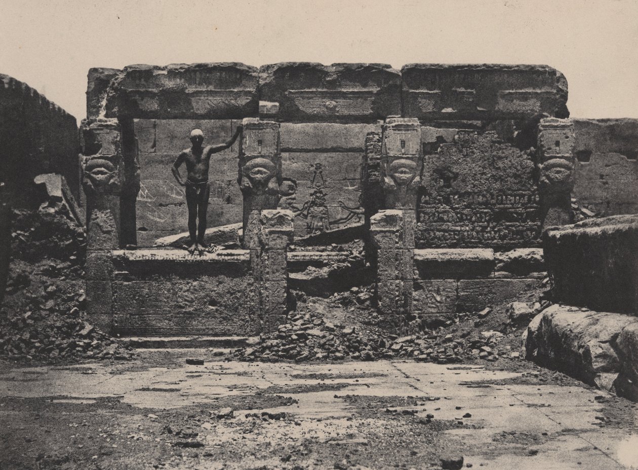 Denderas stora tempel (Teutyres), övre Egypten av Maxime Du Camp