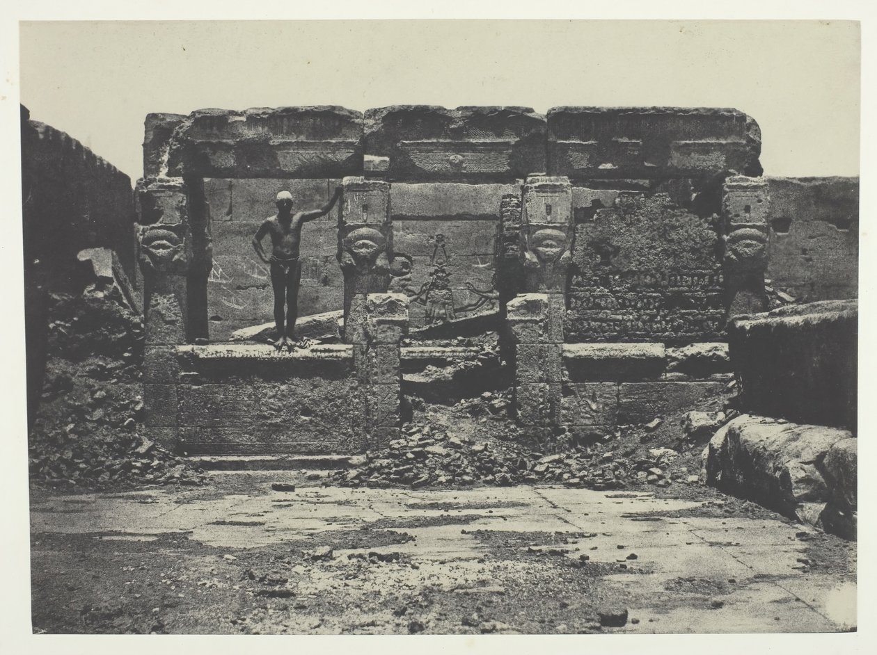 Great Temple of Dendera Teutyres, Upper Egypt, 184951, tryckt 1852. av Maxime Du Camp