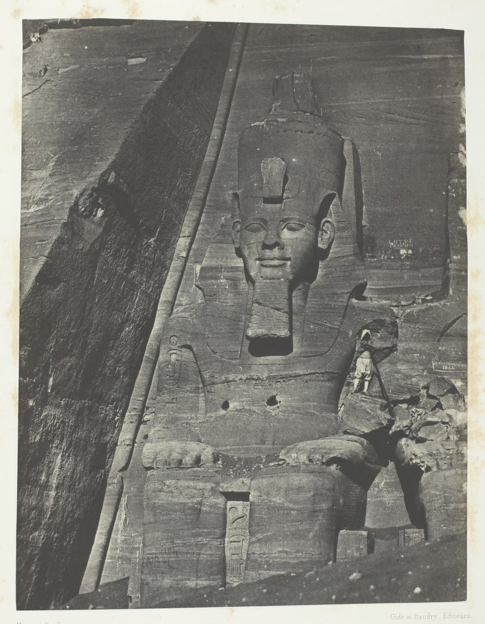 Ibsamboul, Colosse Oriental Du Grand Spéos De Phrè, Nubie, 184951, tryckt 1852. av Maxime Du Camp