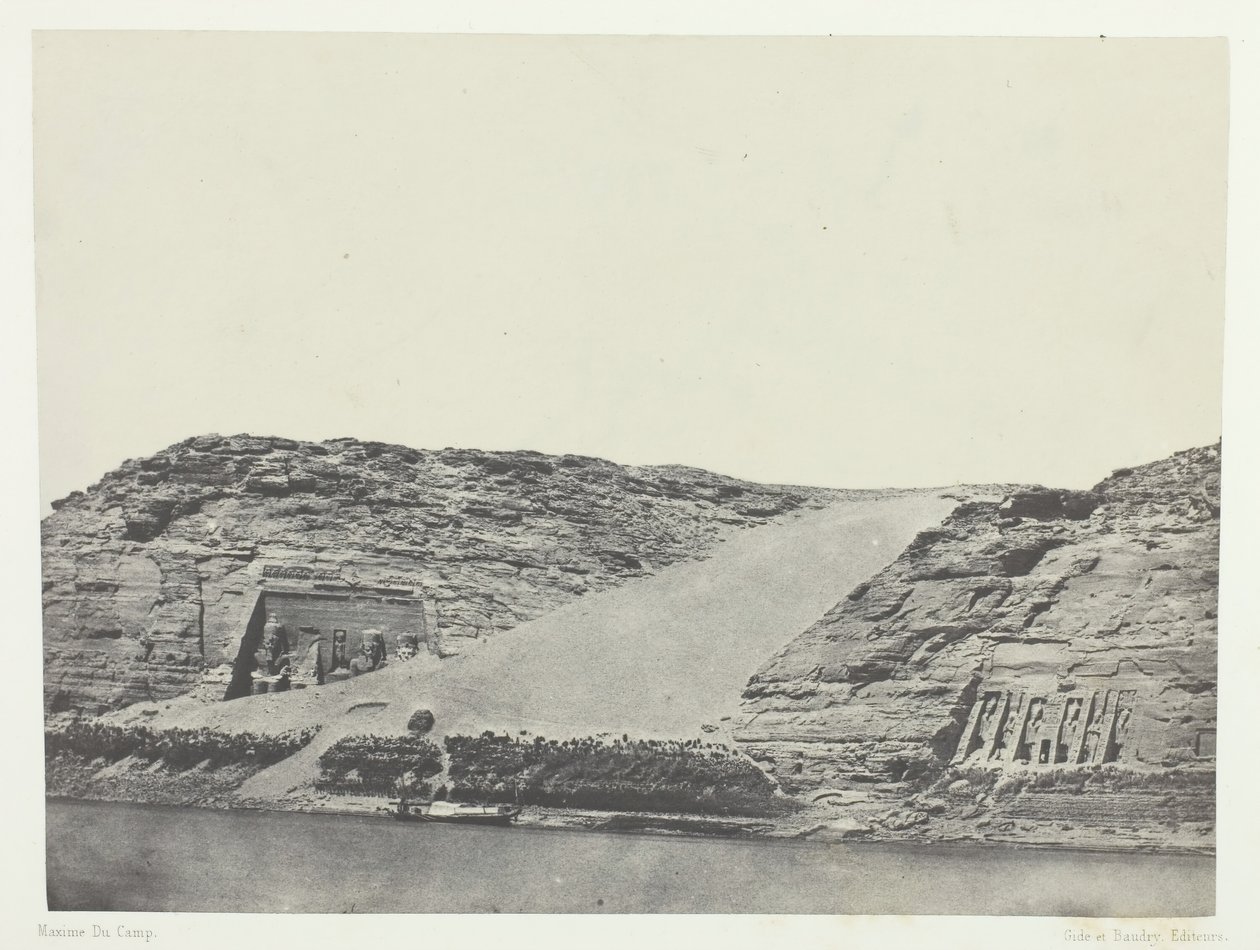 Ibsamboul, Les Deux Spéos, Nubie, 184951, tryckt 1852. av Maxime Du Camp