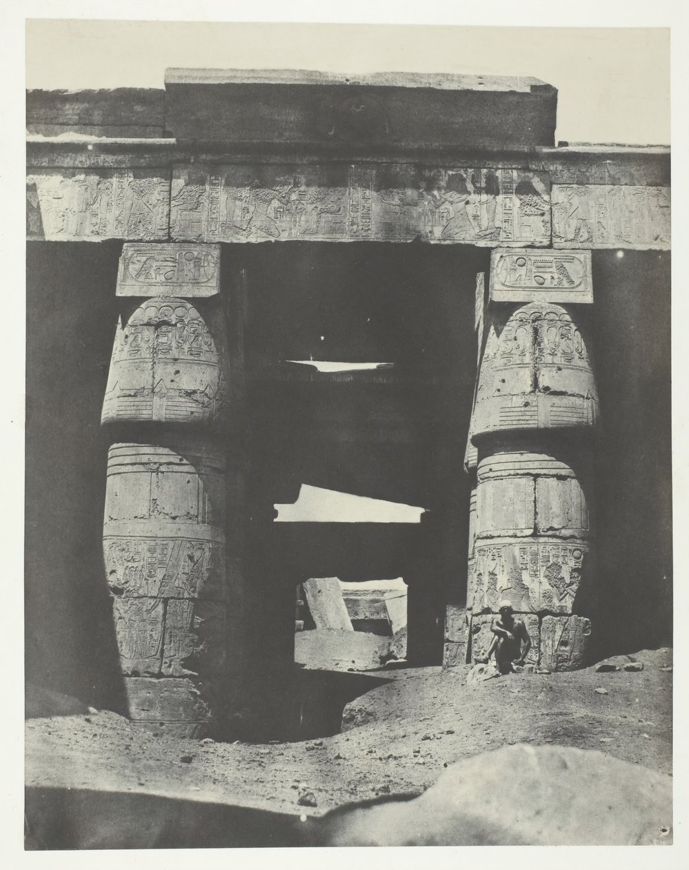 Karnak, Portic of the Temple of Khons, Thebe, 184951, tryckt 1852. av Maxime Du Camp