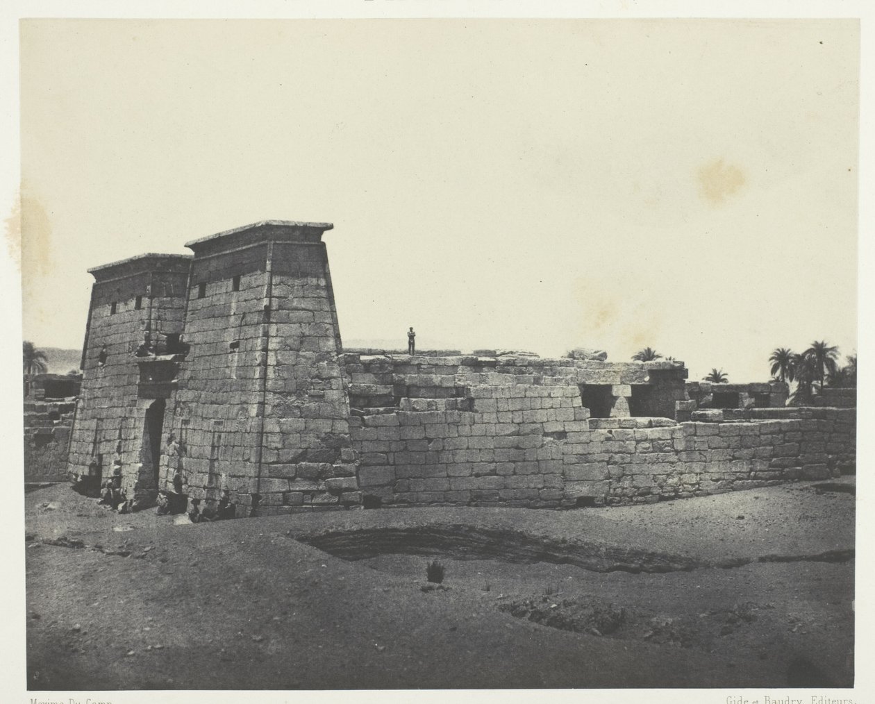 Karnak, Khons tempel; Thebe av Maxime Du Camp