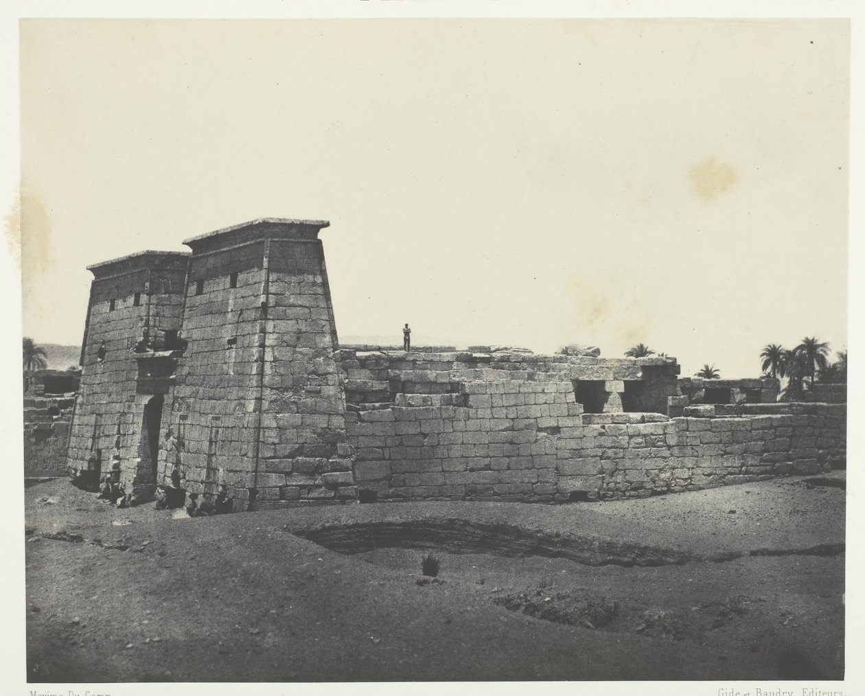 Karnak, Temple de Khons, Thèbes, 184951, tryckt 1852. av Maxime Du Camp