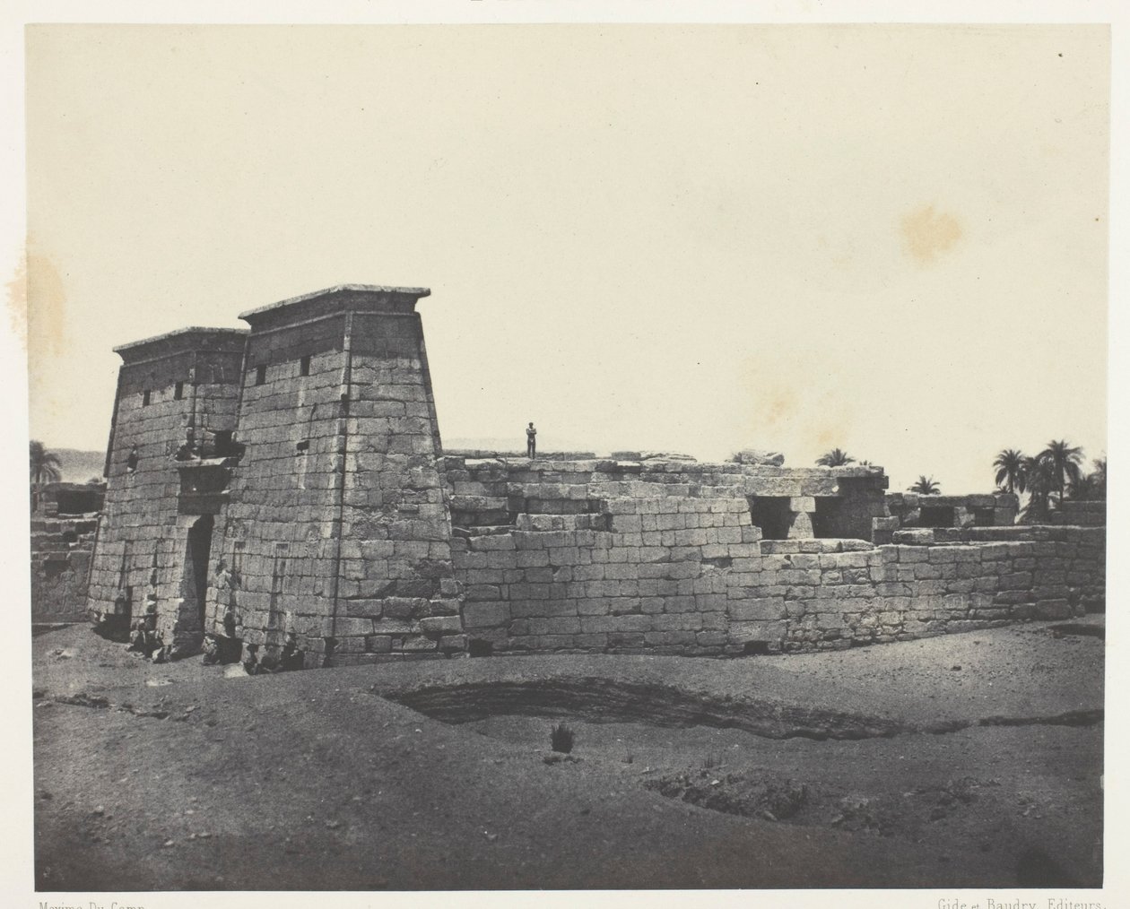 Karnak, Khons tempel; Thebe av Maxime Du Camp