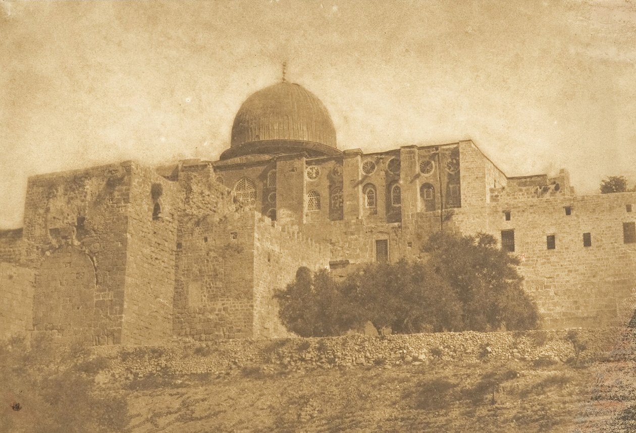 Koubbé-Nébi-Monça - Moses kupol i Jerusalem, augusti 1850. av Maxime Du Camp