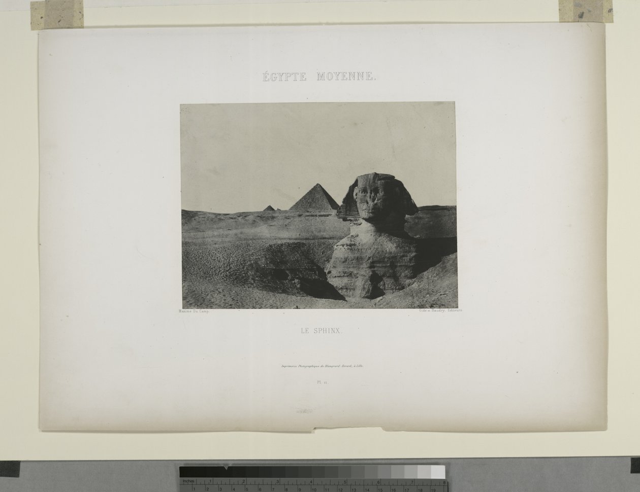 Le Sphinx, Egypten (s/v foto) av Maxime Du Camp