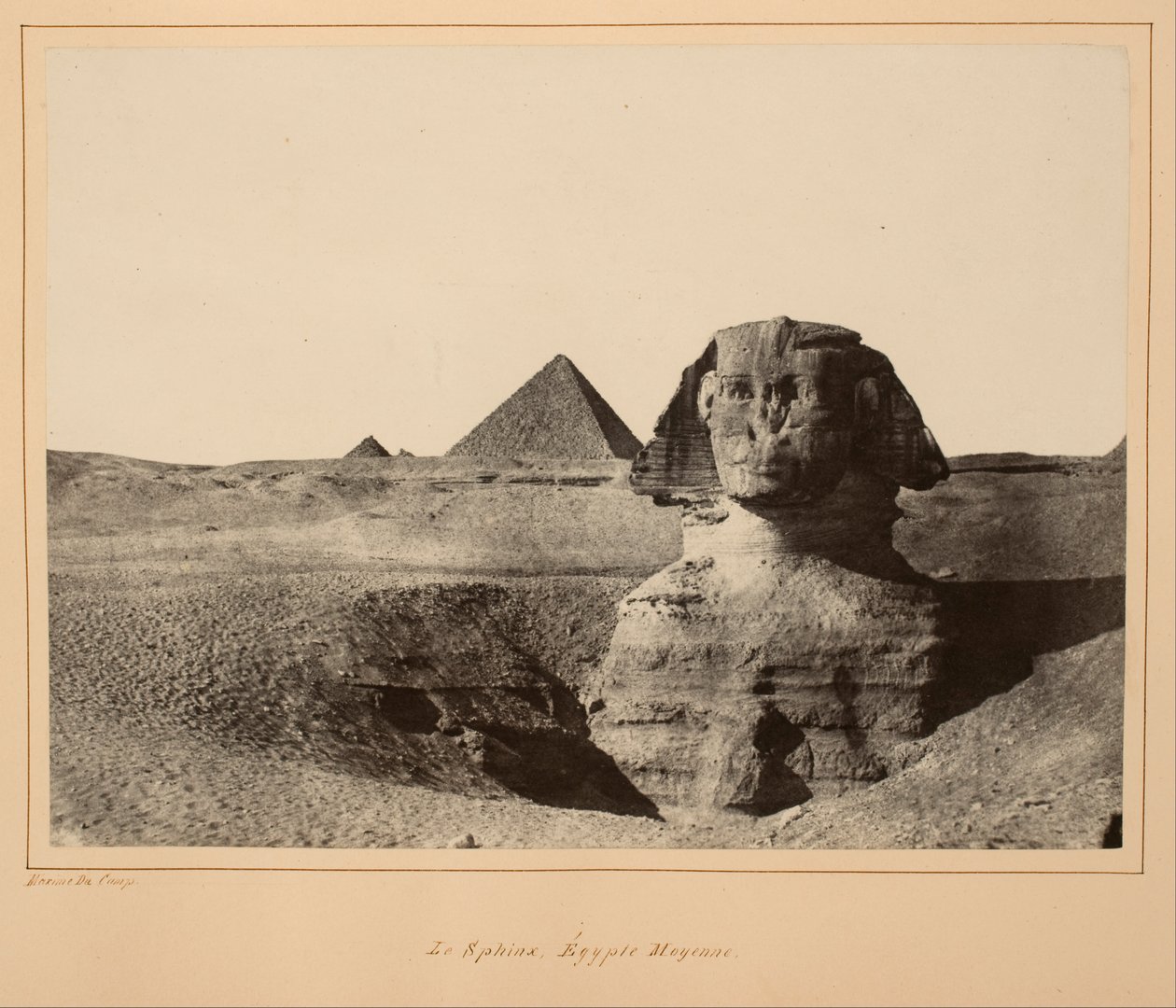 Sfinxen, Mellan Egypten av Maxime Du Camp