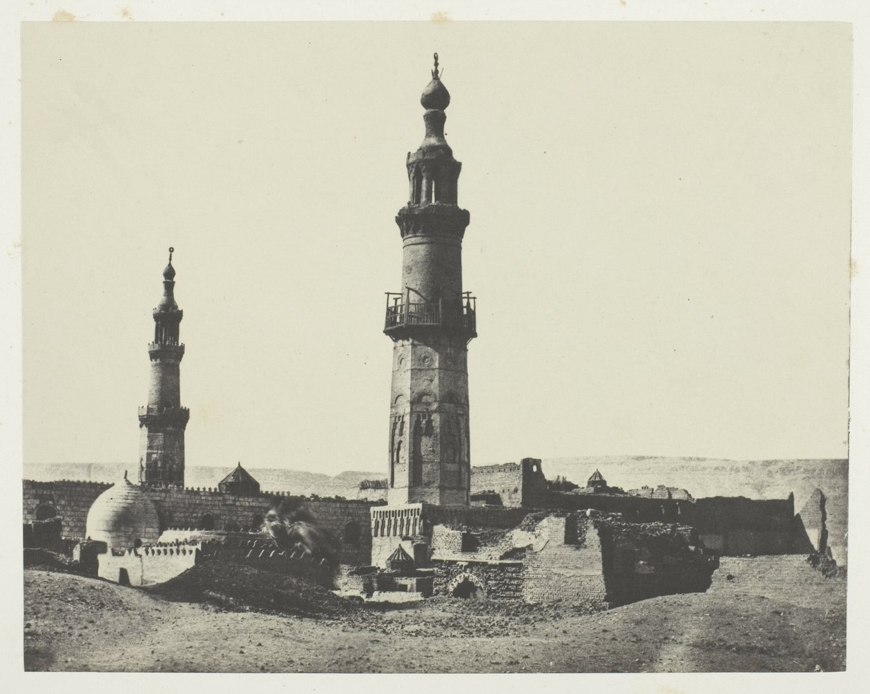 Moskén i Aly-Bey, Girgeh, Övre Egypten, plansch 15 från albumet "Egypte, Nubie, Palestine et Syrie" (1852) av Maxime Du Camp