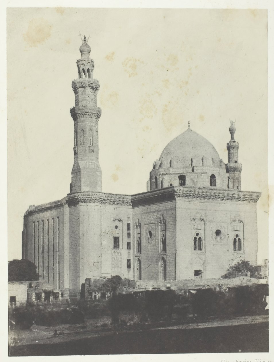 Sultan Haçans moské, Le Kaire, 184951, tryckt 1852. av Maxime Du Camp