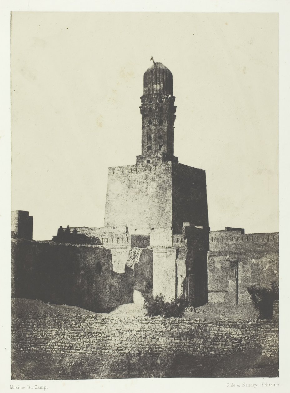 Moskén av kalifen Haakem Biamrillah, Kairo, 184951, tryckt 1852. av Maxime Du Camp