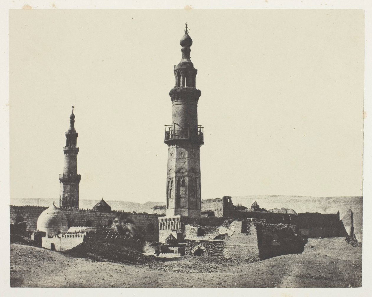 Moskén i Aly-Bey, Girgeh, Övre Egypten, plansch 15 från albumet "Egypte, Nubie, Palestine et Syrie" (1852) av Maxime Du Camp