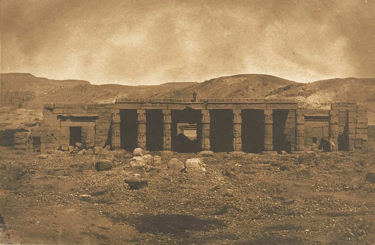 Gournah Menephteuns palats i Thebe, 1849-50. av Maxime Du Camp