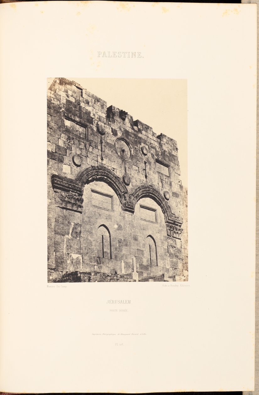 Palestina. Jerusalem. Gyllene porten av Maxime Du Camp