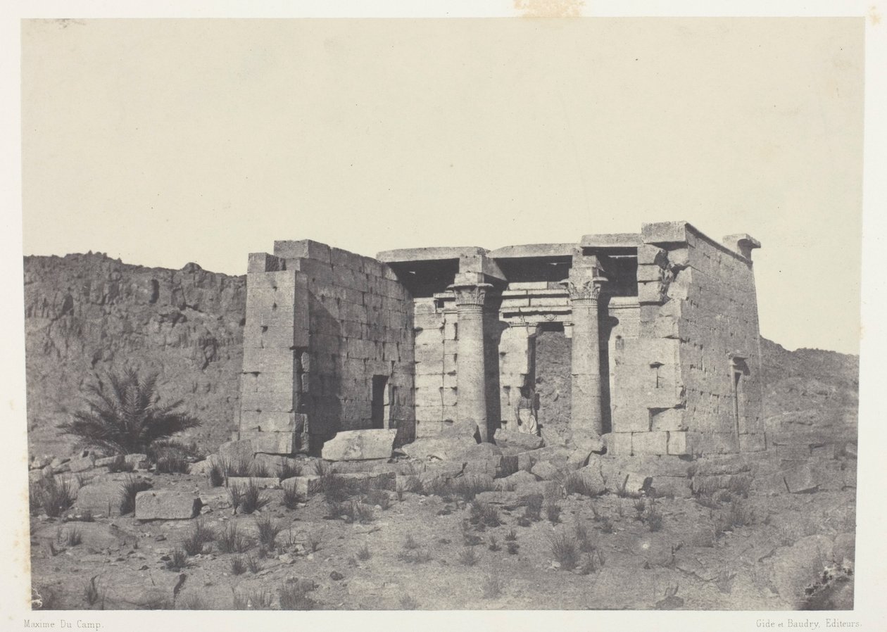 Temple of Tafeh (Ancient Taphis), Nubia av Maxime Du Camp