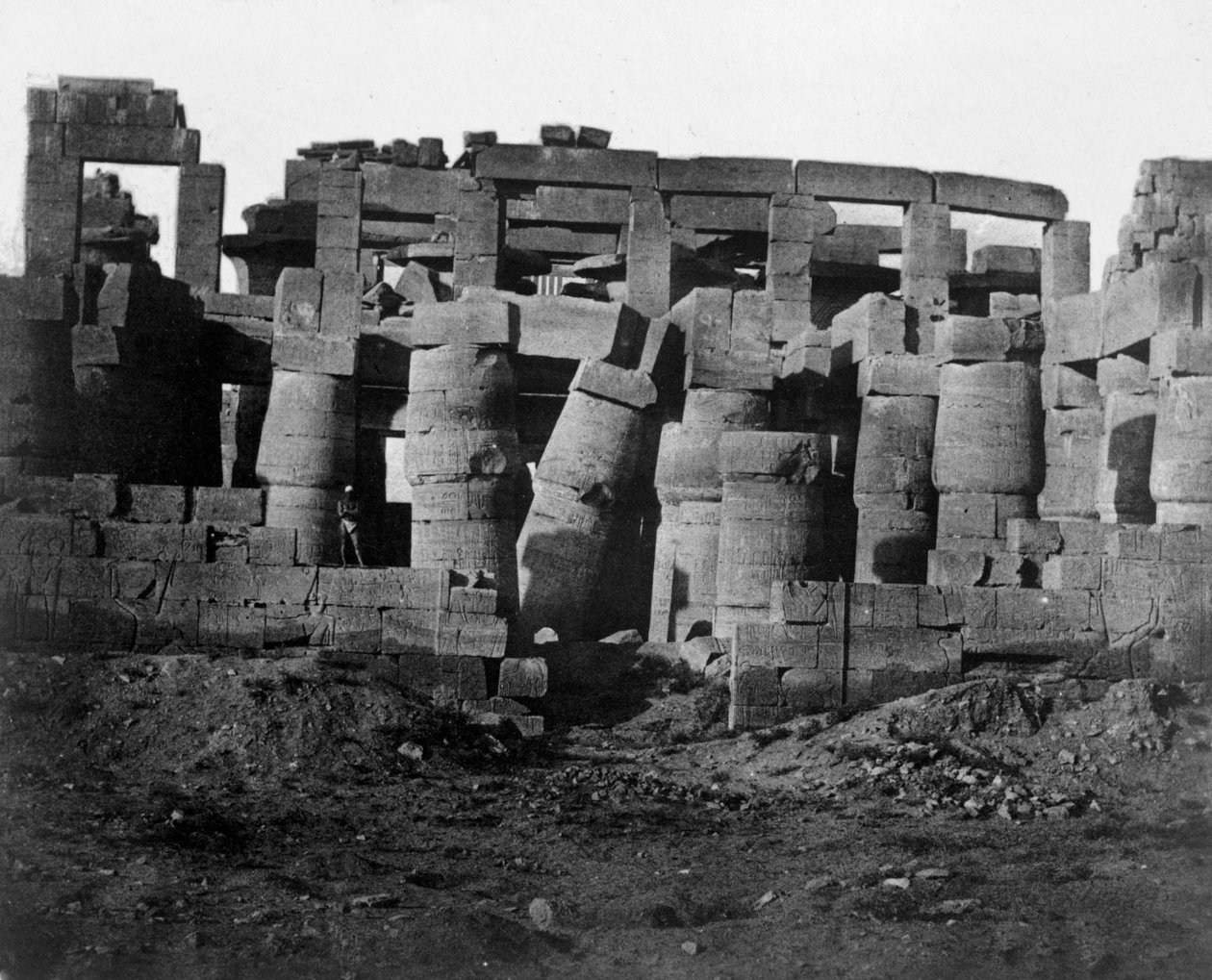 Tempelruiner, Egypten, 1852. av Maxime Du Camp