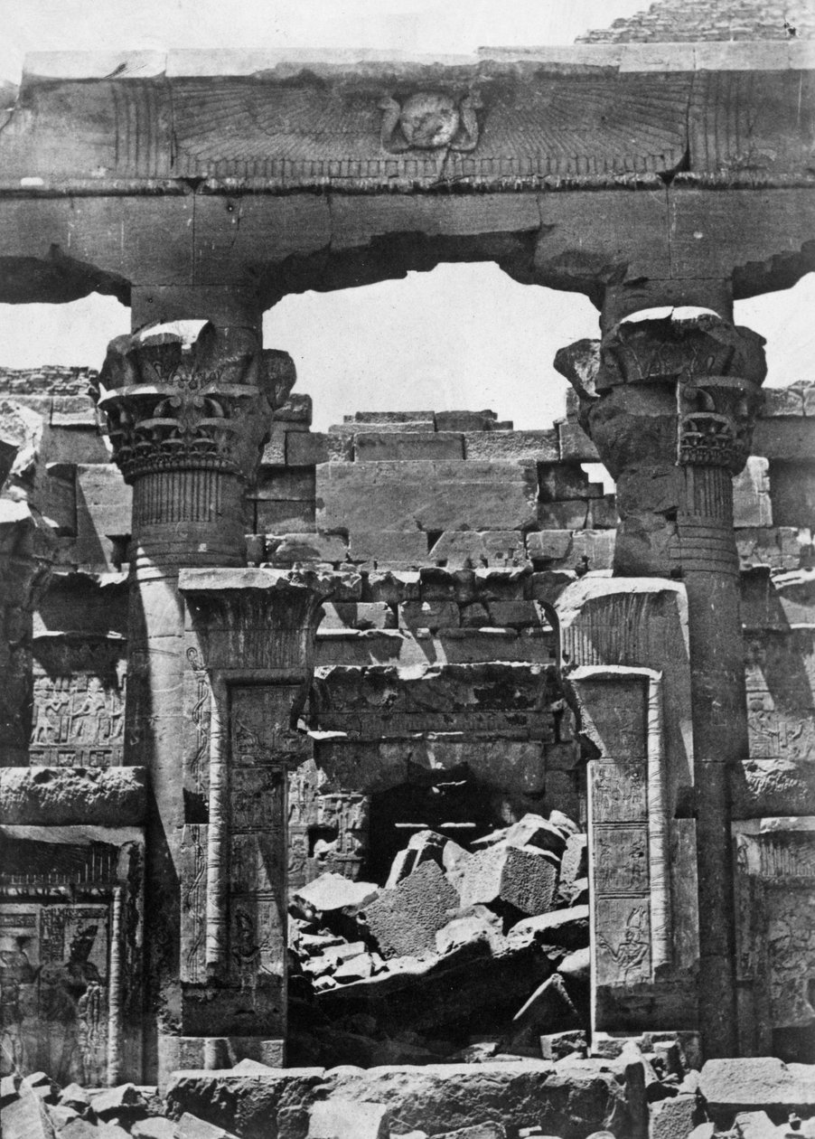 Tempelruiner, Egypten, 1852. av Maxime Du Camp