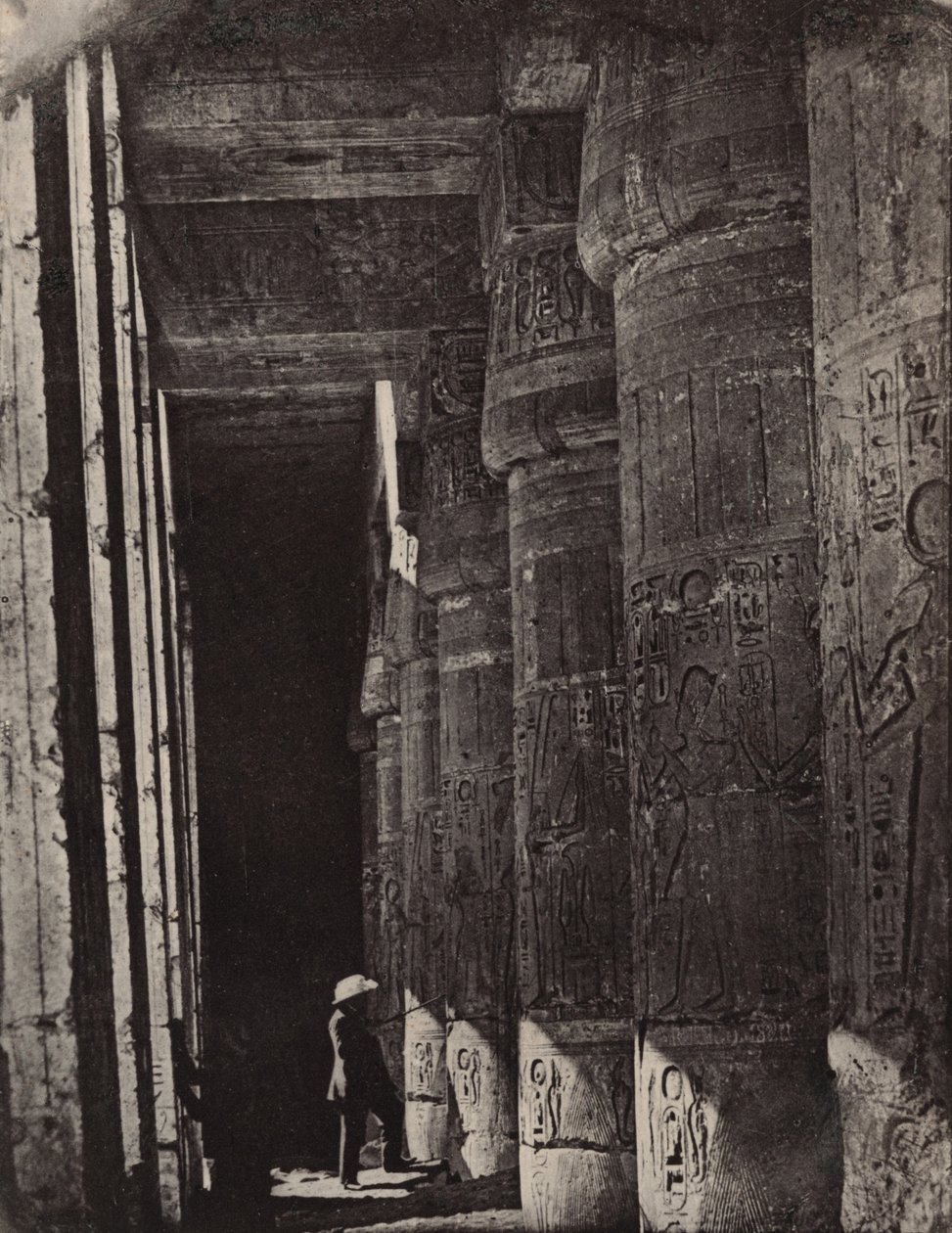 Thebe, Medinet Habu, palatsets gallerier av Maxime Du Camp