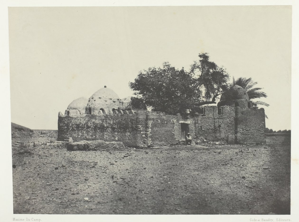 Cidi-Abdellah-el-Marabouts grav, övre Egypten, 184951, tryckt 1852. av Maxime Du Camp