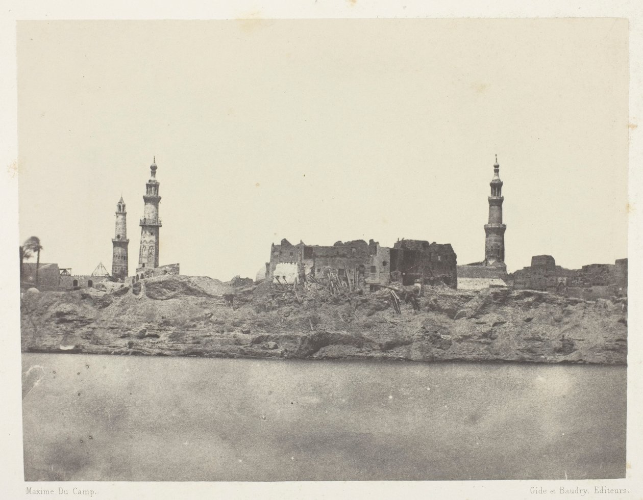 Allmän vy, Girgeh, övre Egypten av Maxime Du Camp