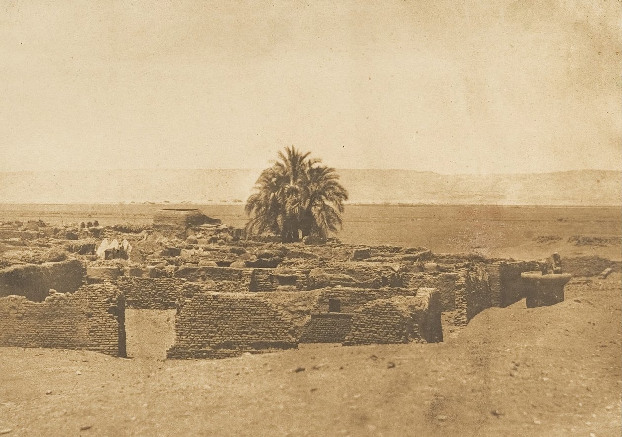 Utsikt över byn Herment, 1849-50. av Maxime Du Camp