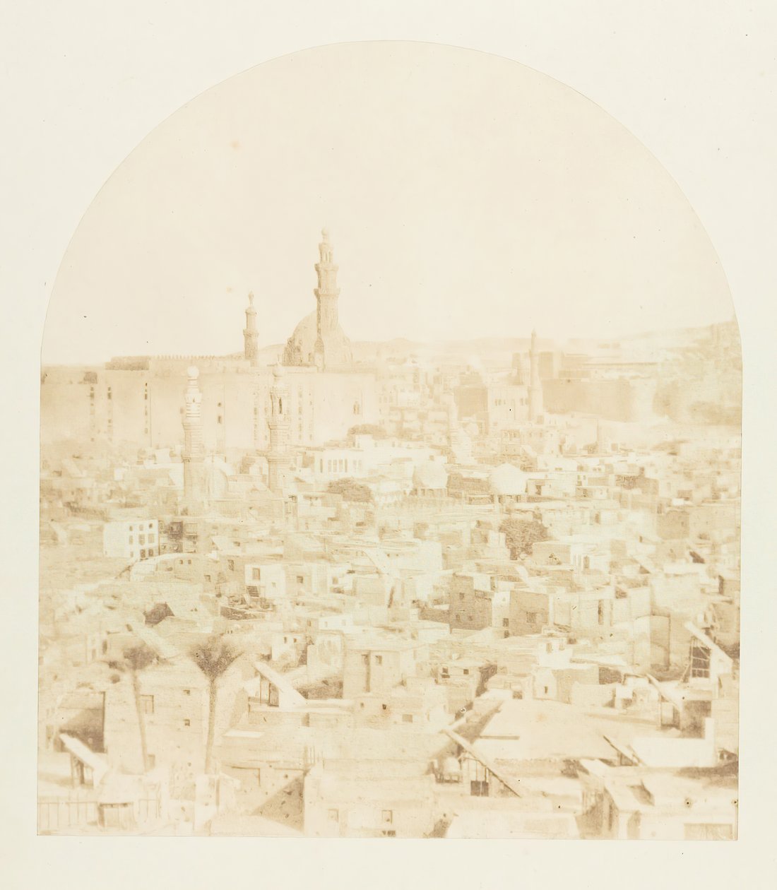 Översikt över Kairo, tagen från Tegloun-moskén, december 1849-januari 1850. av Maxime Du Camp