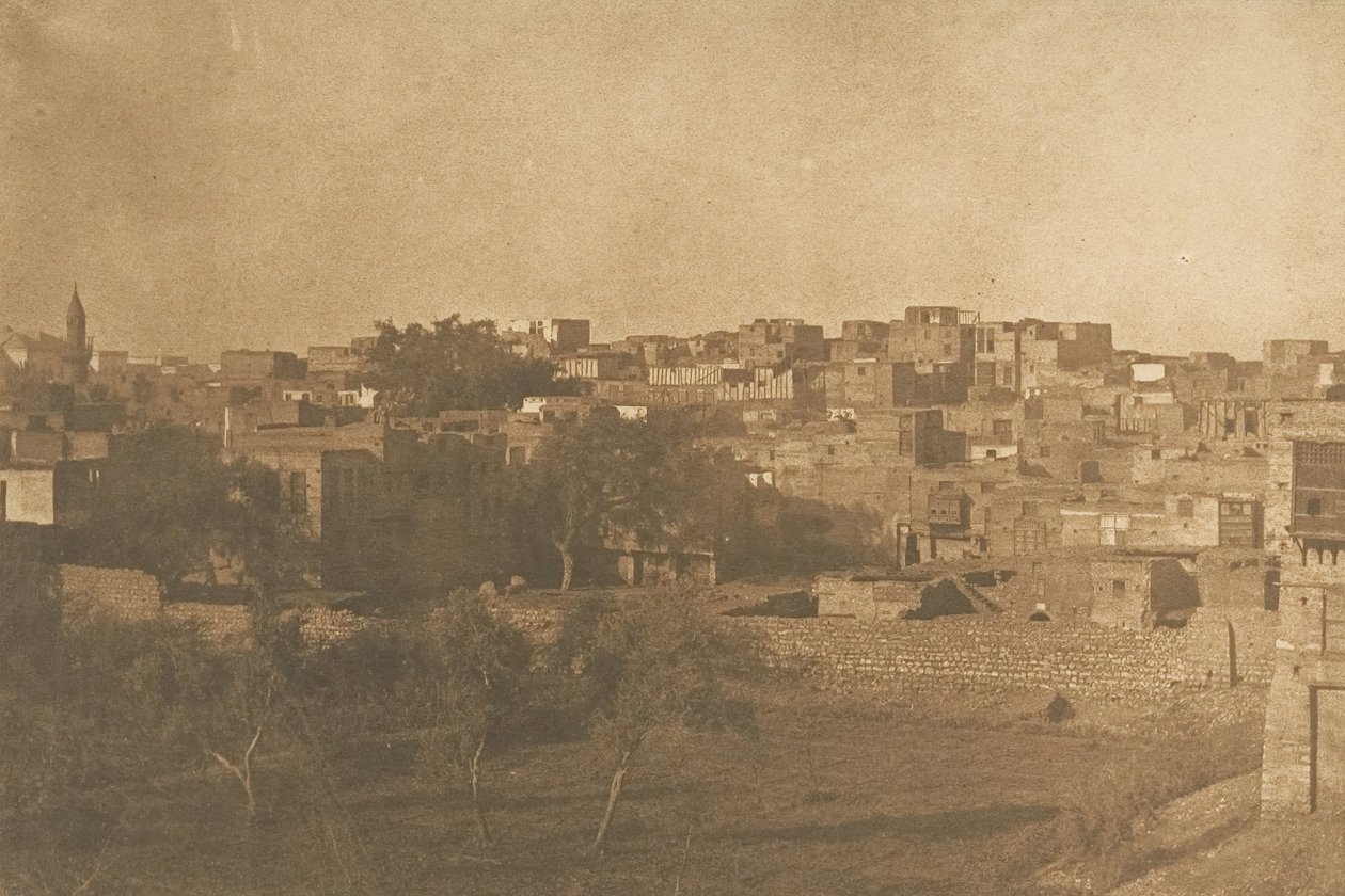 Vy tagen från Franc-kvarteret i Kairo, december 1849-januari 1850. av Maxime Du Camp