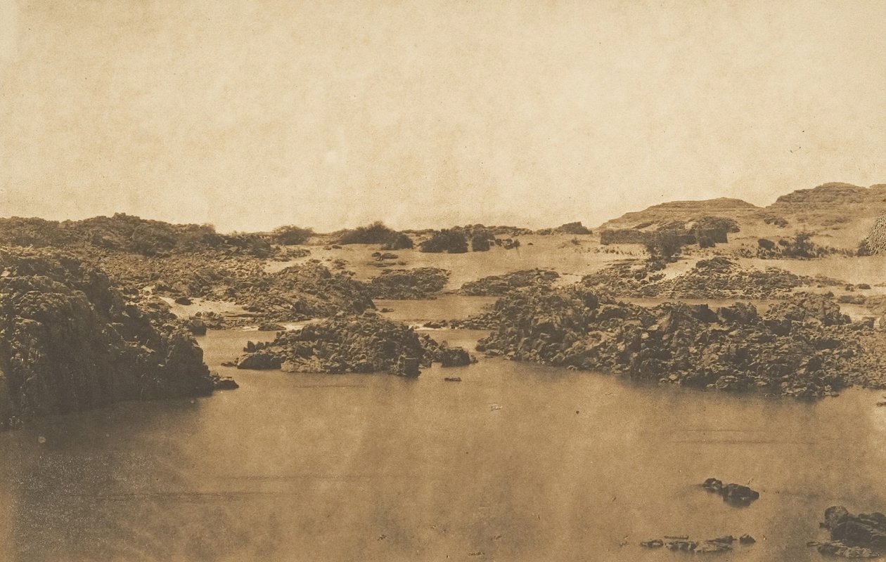 Vy tagen vid den andra katarakten, mars 1850. av Maxime Du Camp