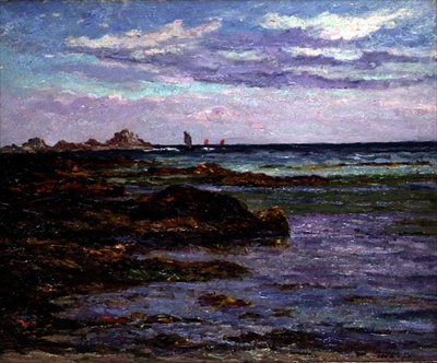 Bretagnes kust, ca 1910 (olja på duk) av Maxime Emile Louis Maufra