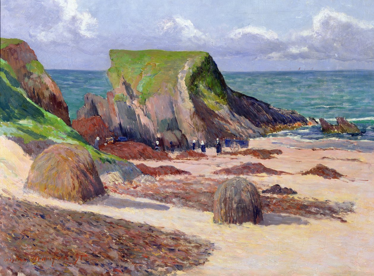 Skörd av tång, 1891 av Maxime Emile Louis Maufra