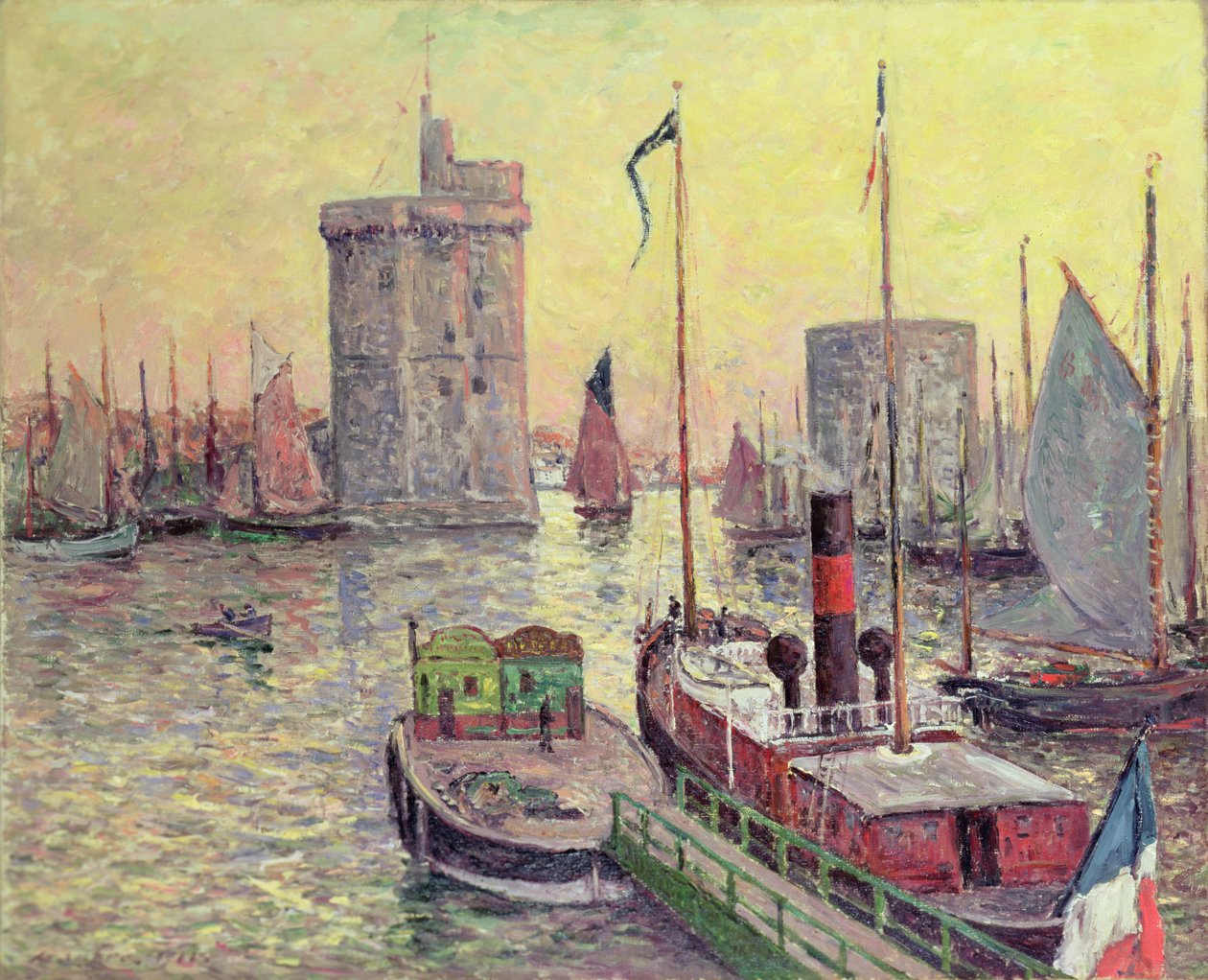 Hamnen i La Rochelle av Maxime Emile Louis Maufra