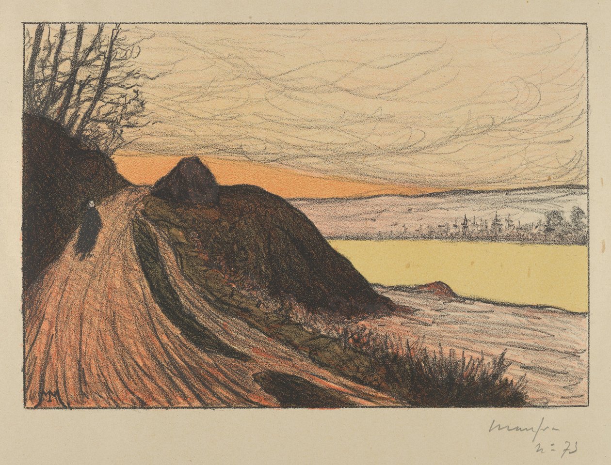 Vägen från Gaud La Route de Gaud, 1893. av Maxime Emile Louis Maufra