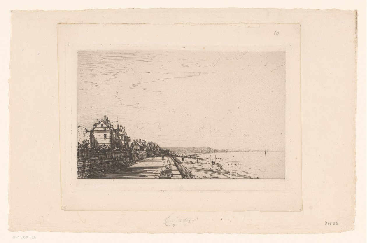 Utsikt över Villers Villers (Calvados) (titel på objekt) av Maxime François Antoine Lalanne