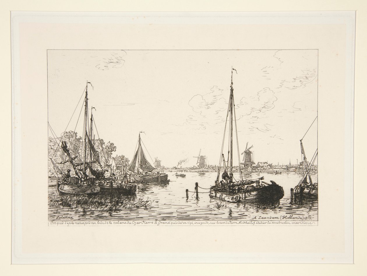 A Zaandam, Hollande (Vid Zaandam, Holland) av Maxime Lalanne