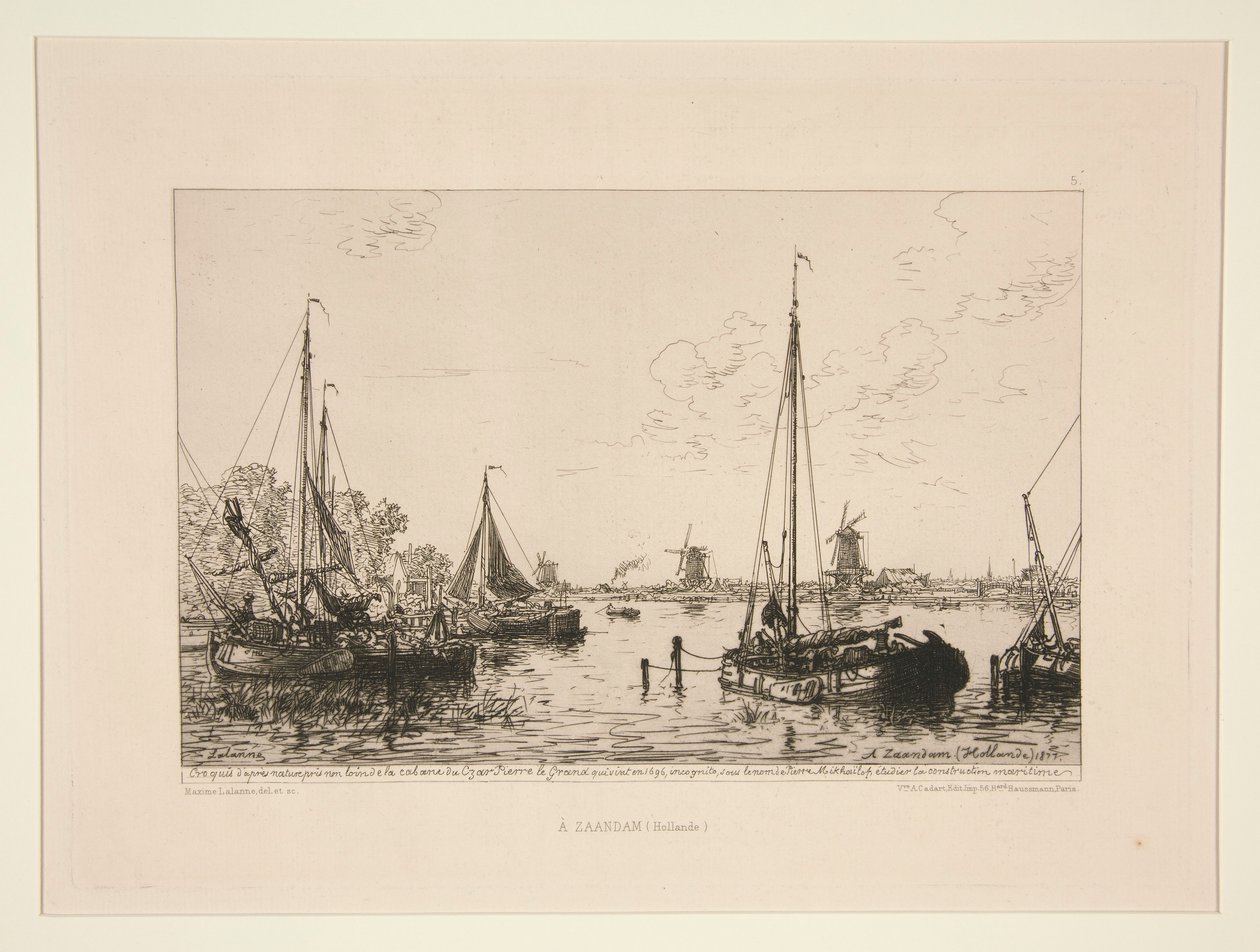 A Zaandam, Hollande (Vid Zaandam, Holland) av Maxime Lalanne