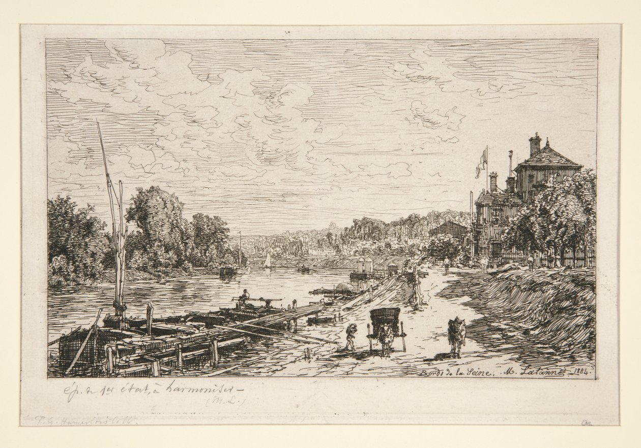 Bords de la Seine (Seines stränder) av Maxime Lalanne